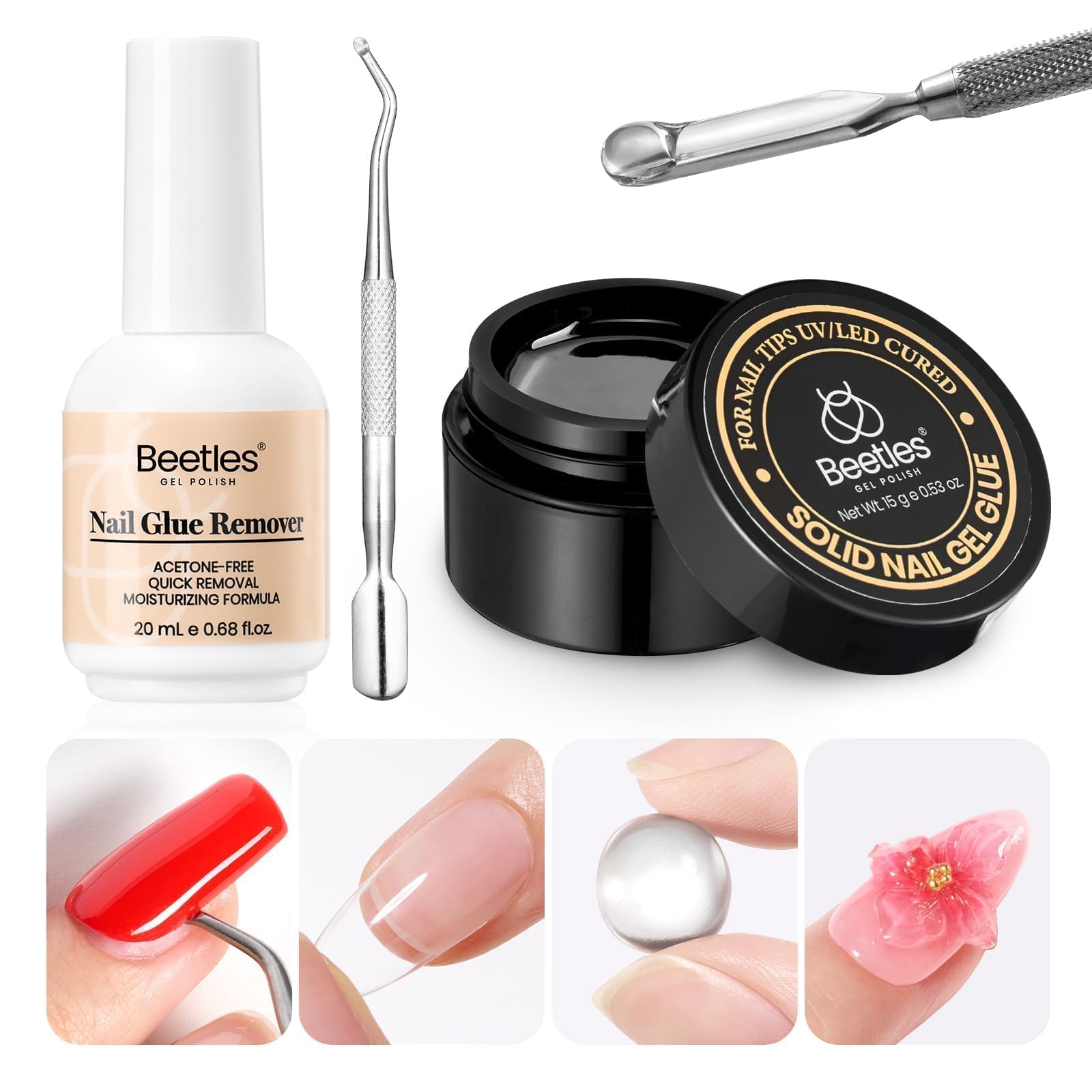 Beetles coffret set outils, ensemble pratique pour pose et retrait.