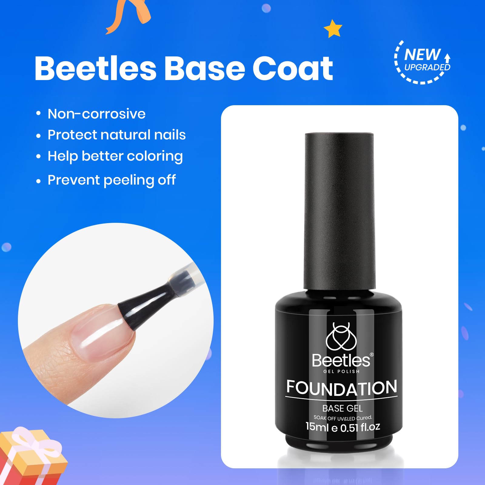 Beetles: coffret vernis gel 3 pièces, kit polyvalent pour différents motifs