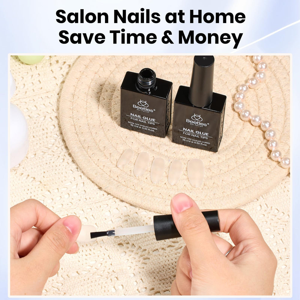 Beetles Gel Nail Glue application auto-nivelante facile pour débutants et pros