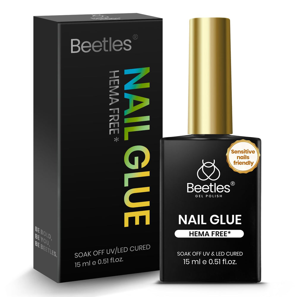 Colle Gel Beetles, bouteille 15ml, adaptée aux ongles sensibles et longue tenue