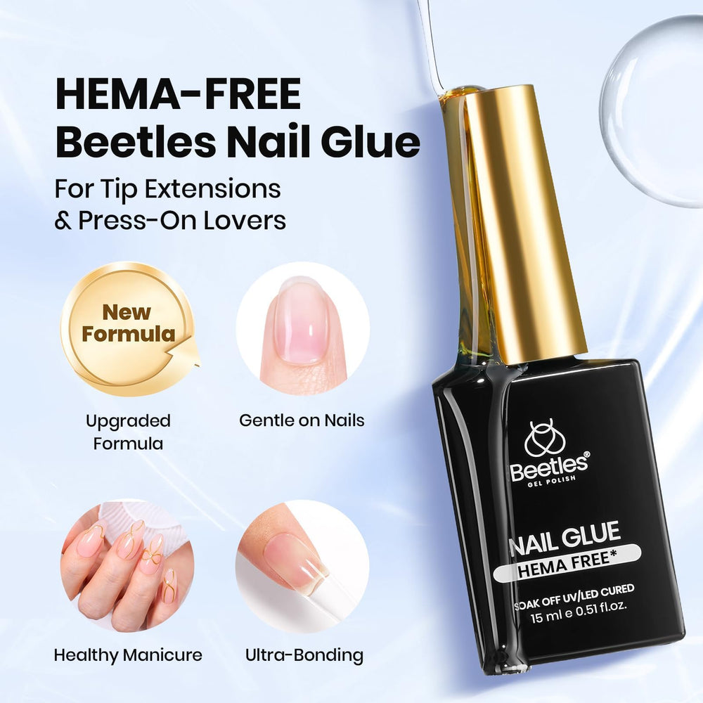 Colle Gel Beetles : extensions ongles, renforcement fiable et tenue durable