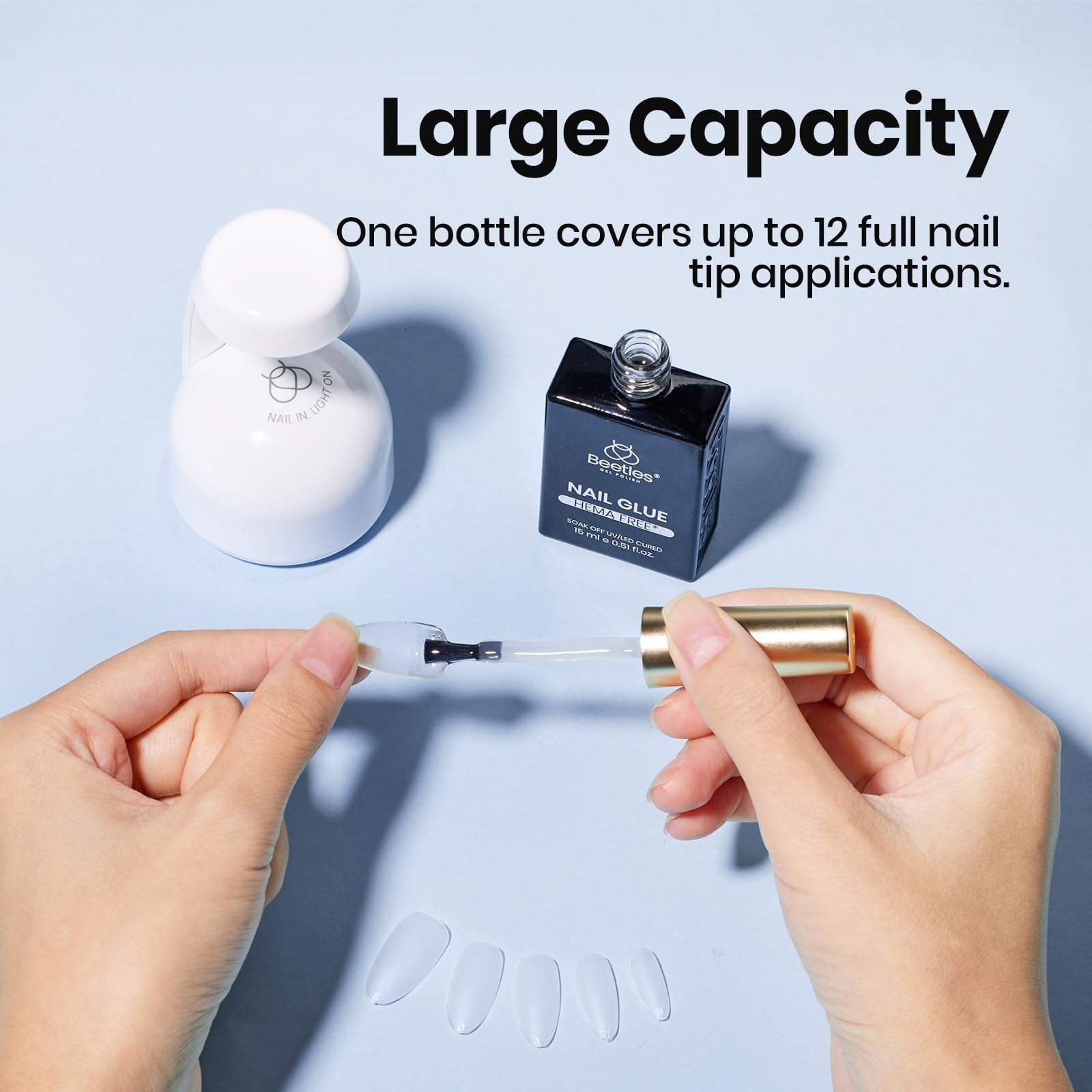 Colle Gel Beetles : utilisation polyvalente pour bouts d’ongles et extensions