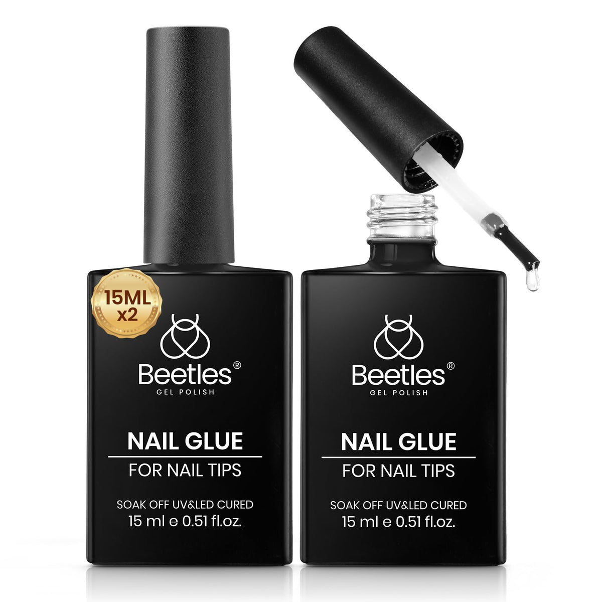 Beetles Gel Nail Glue fixation robuste pour extrémités en acrylique et extension naturelle