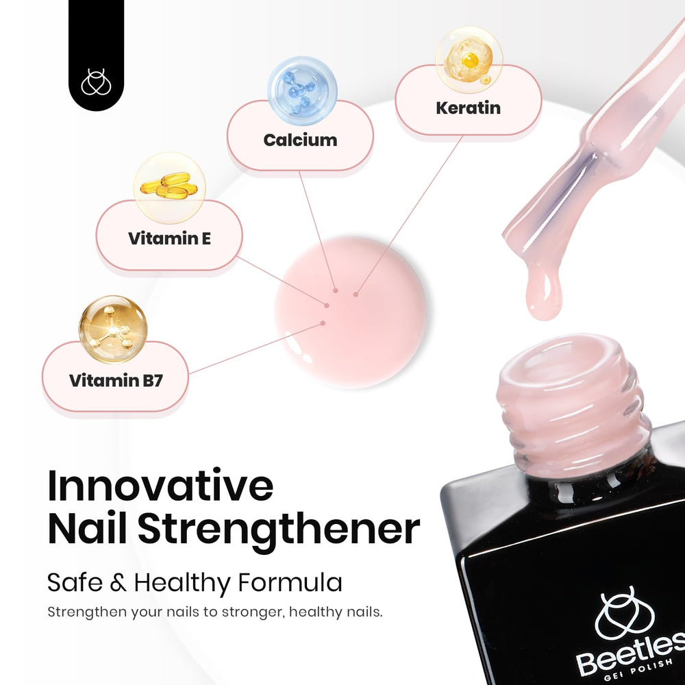 Beetles Color Base Gel Nude: application rapide et tenue longue.