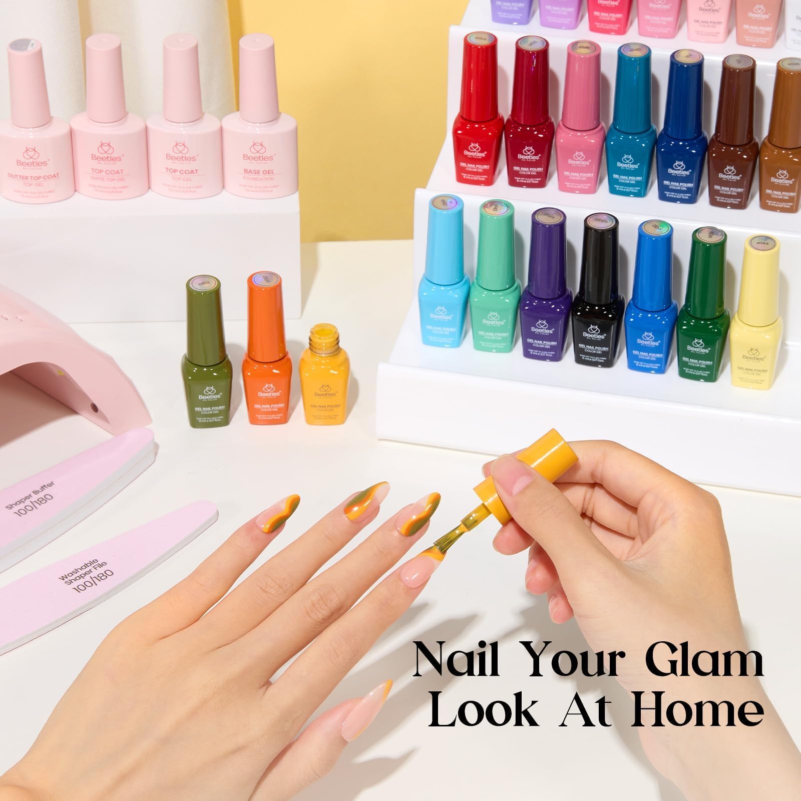 Beetles couche finale gel sans essuyage, finition lisse.