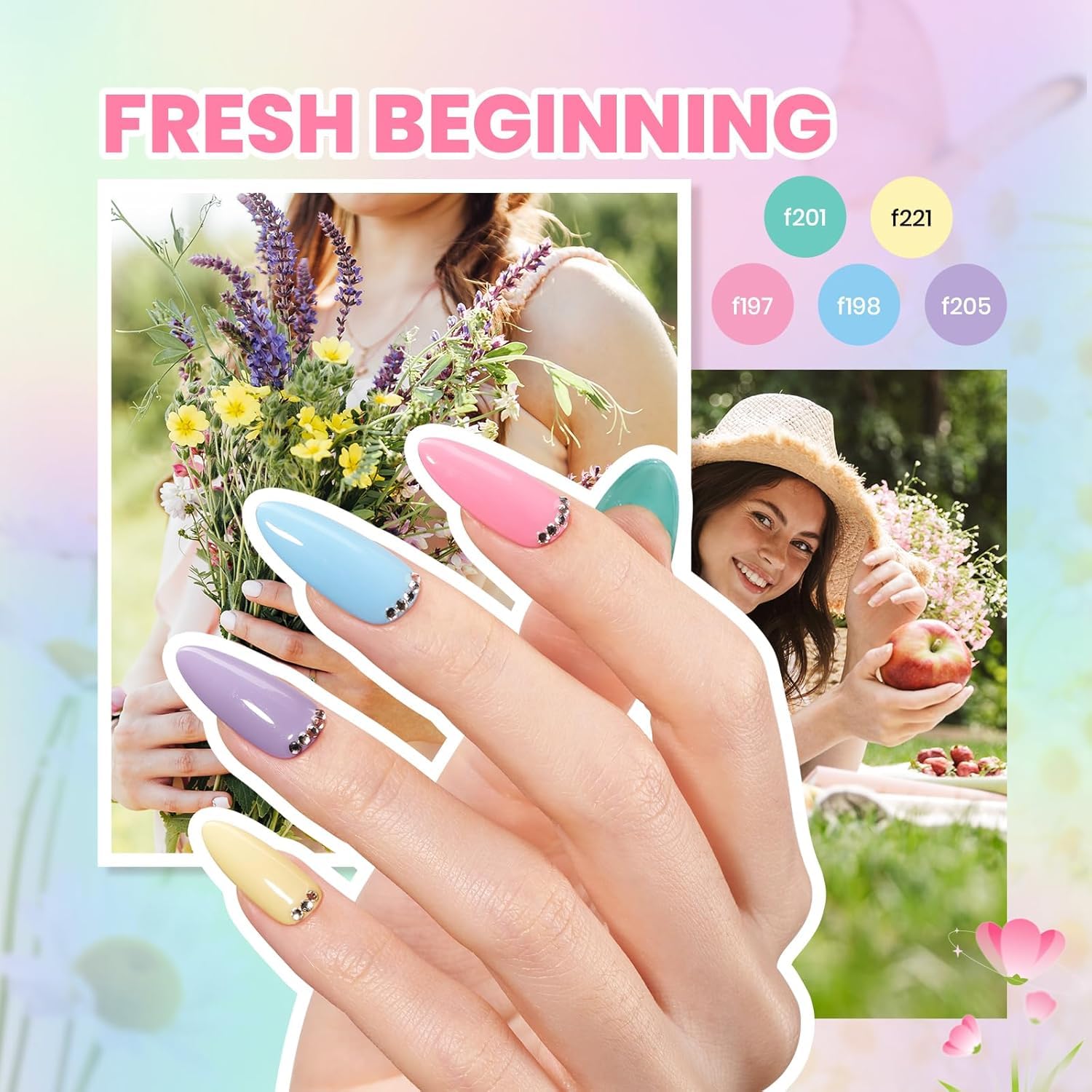 Beetles Gel Polish finition sans essuyage pour une finition lisse.