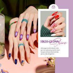 Top coat gel brillant Beetles pour une brillance durable.
