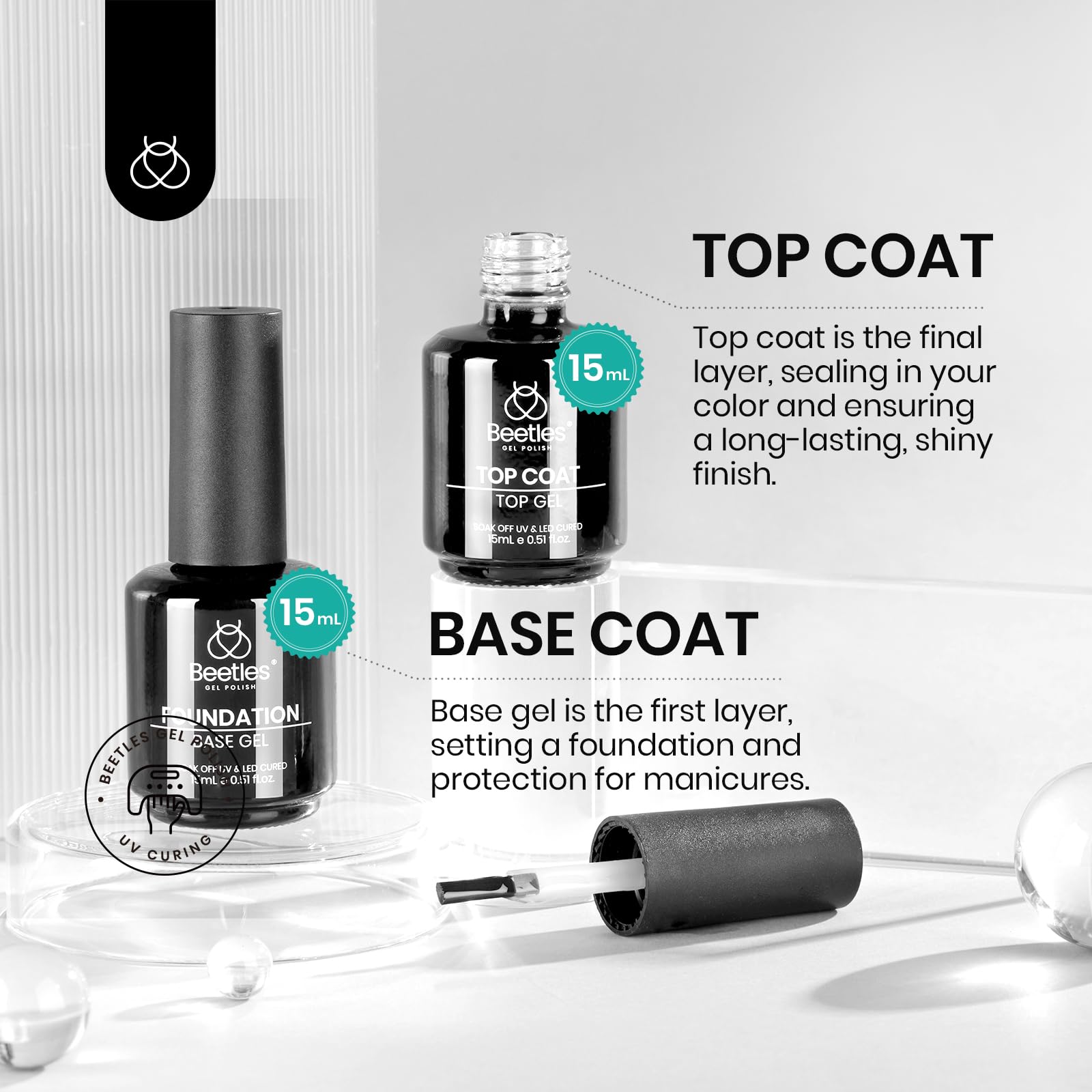 Beetles Déshydrateur 20ml: prépare l’ongle en réduisant l’humidité.