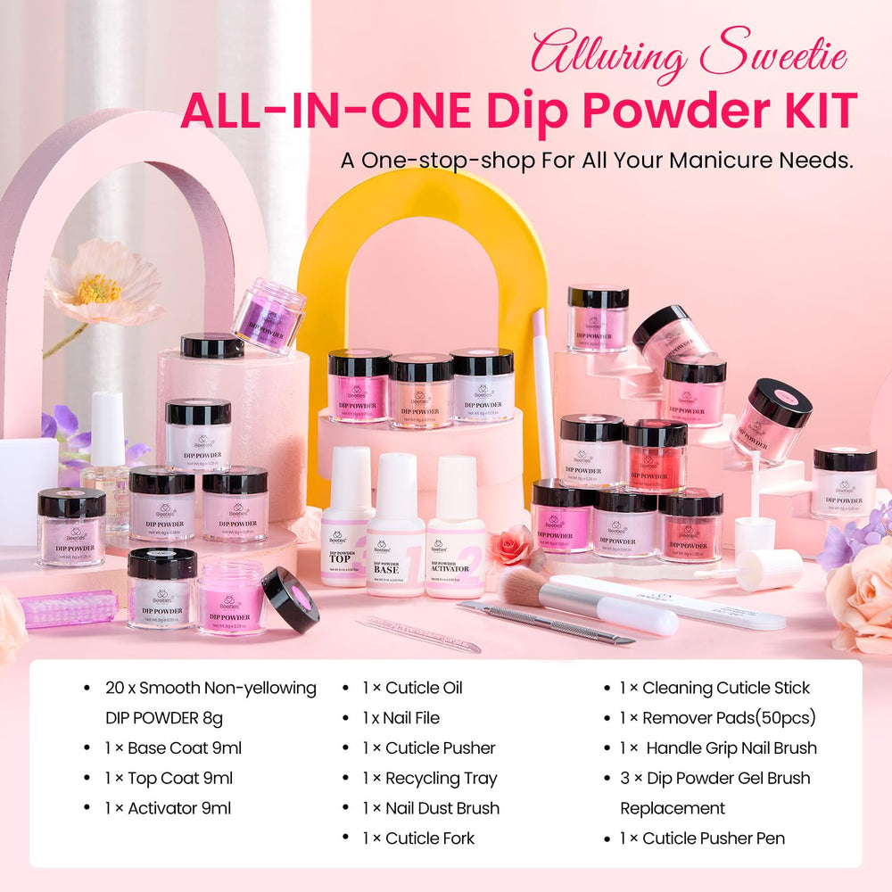 Beetles Dip Powder: brosse-poussière pour maîtriser les résidus.