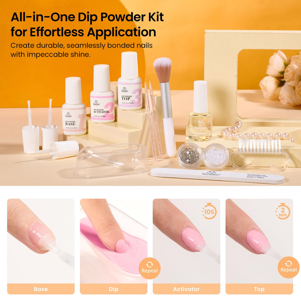 Beetles Dip Powder Kit cuticle oil nourishes skin after shaping