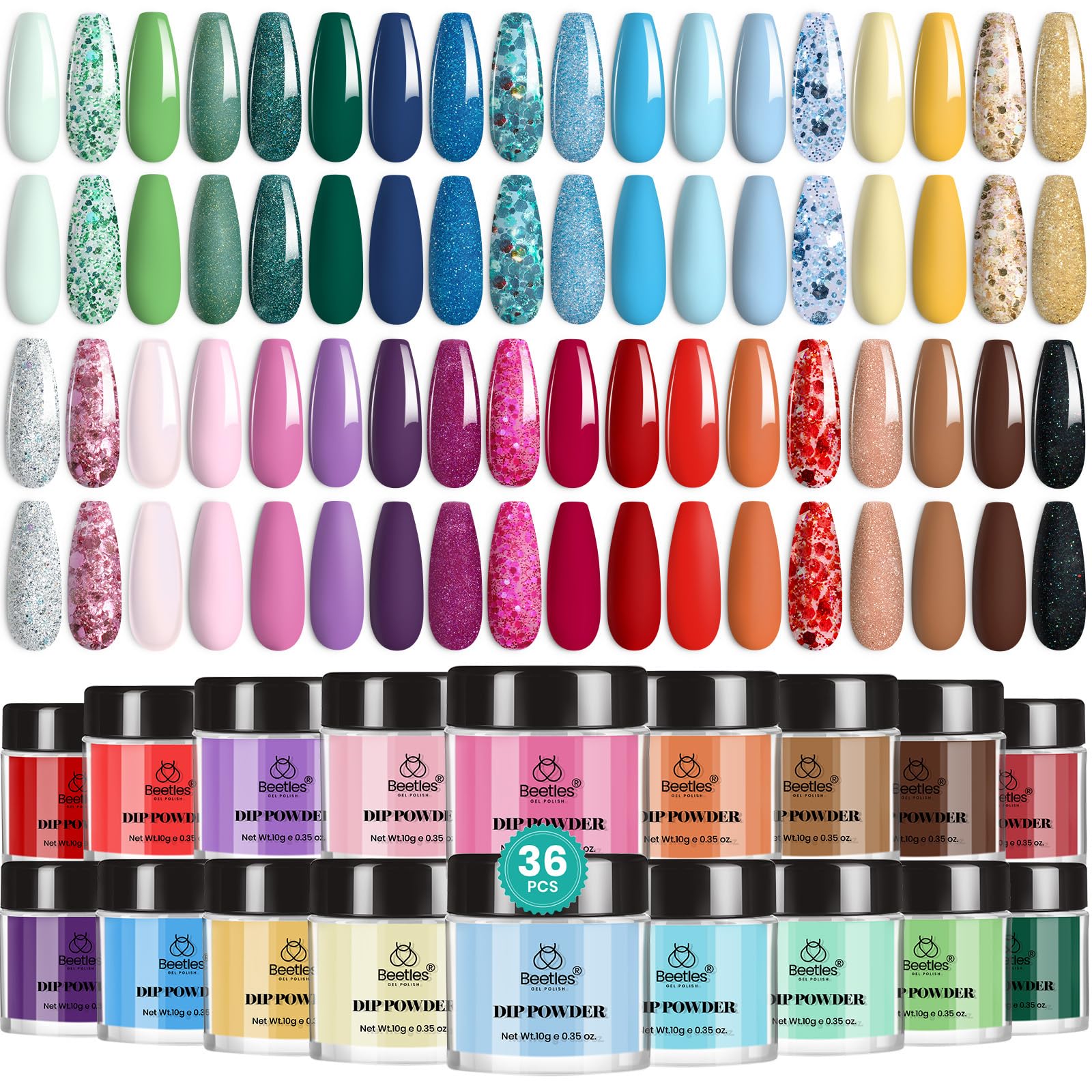 Beetles Dip Powder Kit Démarrage Facile: parfait comme cadeau ou pour débutants.