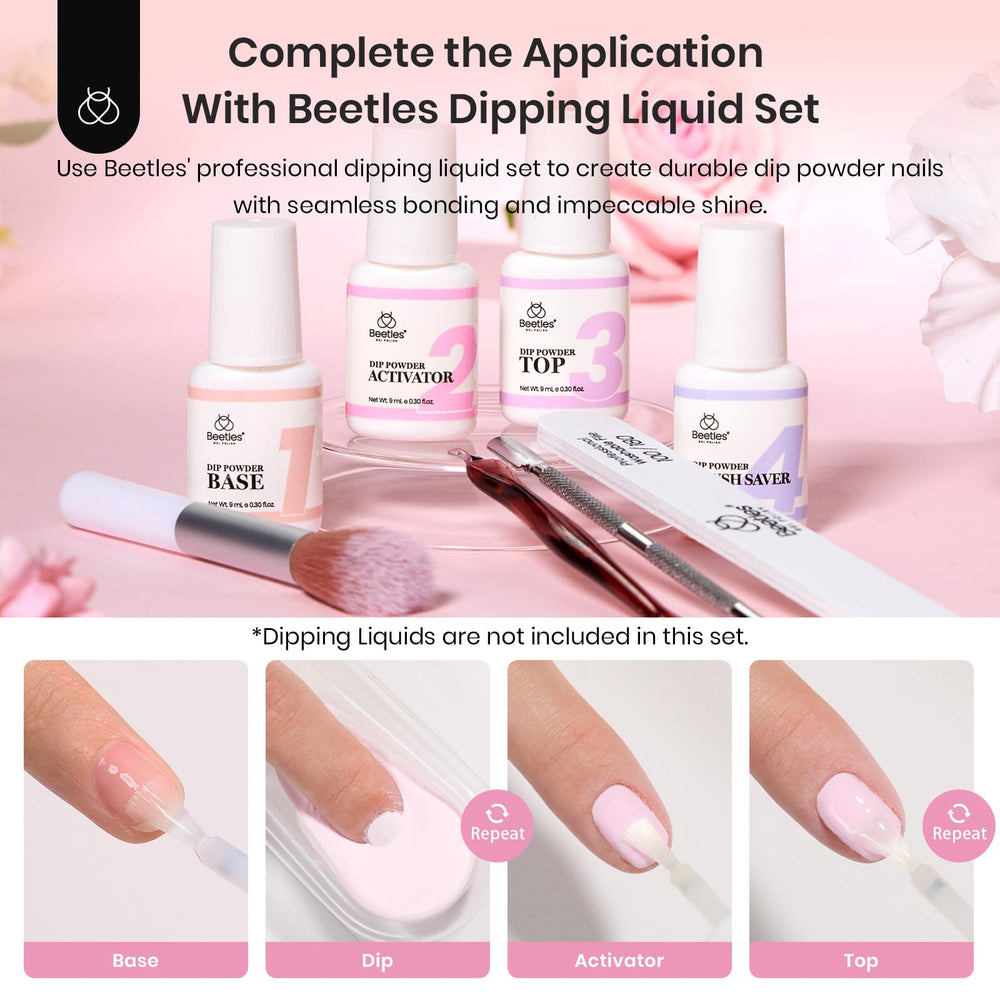 Beetles Dip Powder Nail Kit: parfait pour les projets maison et cadeaux élégants.