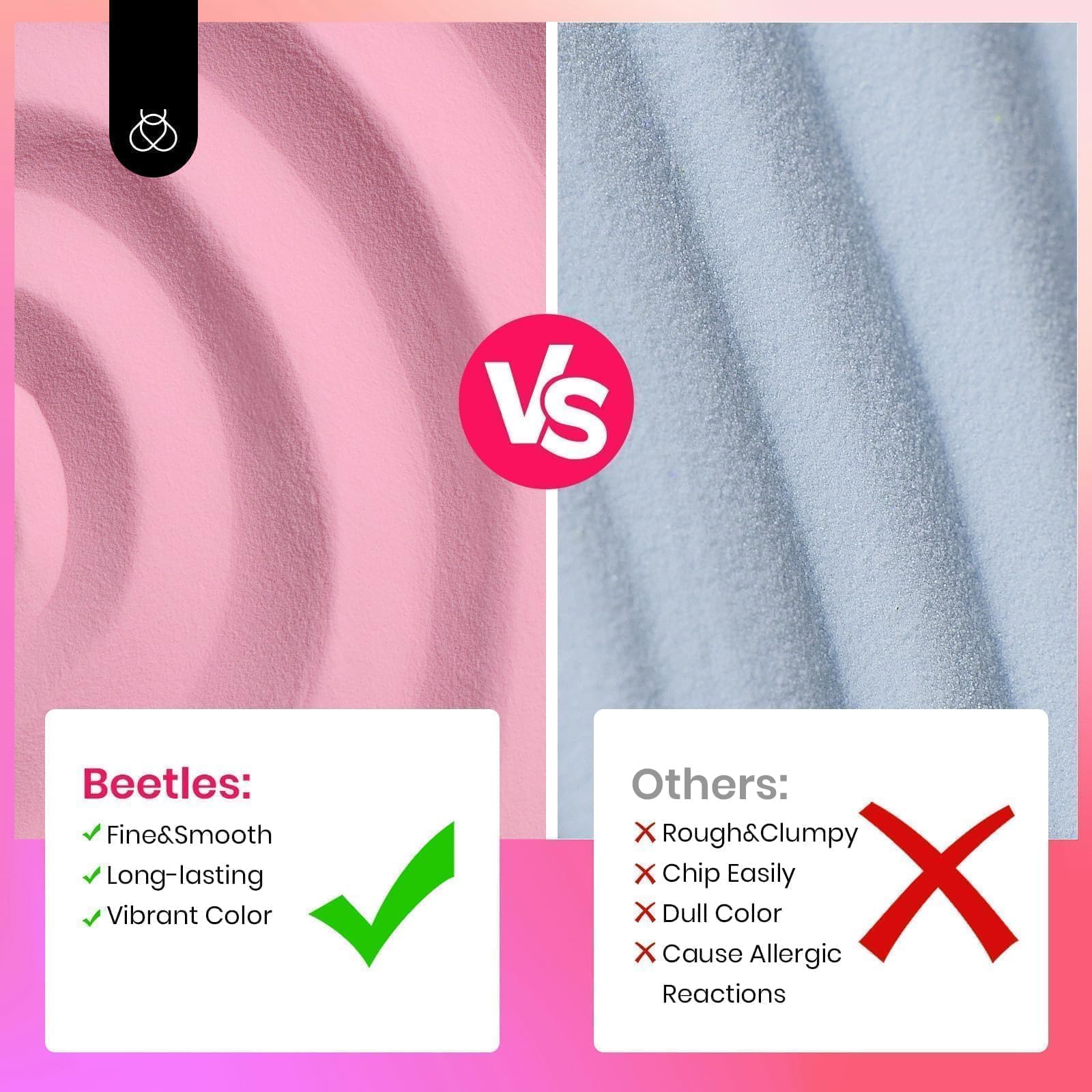 Beetles Dip Powder: tampons de retrait pour nettoyer facilement.
