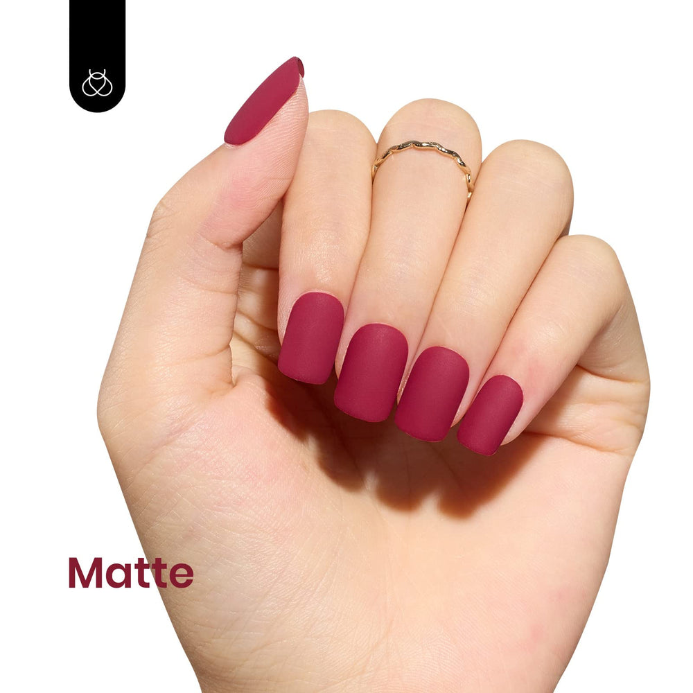 Échantillon couleur Beetles vernis gel rouge pour comparaison