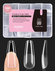 Beetles embouts d’ongles forme cercueil longue pour extensions propres et durables