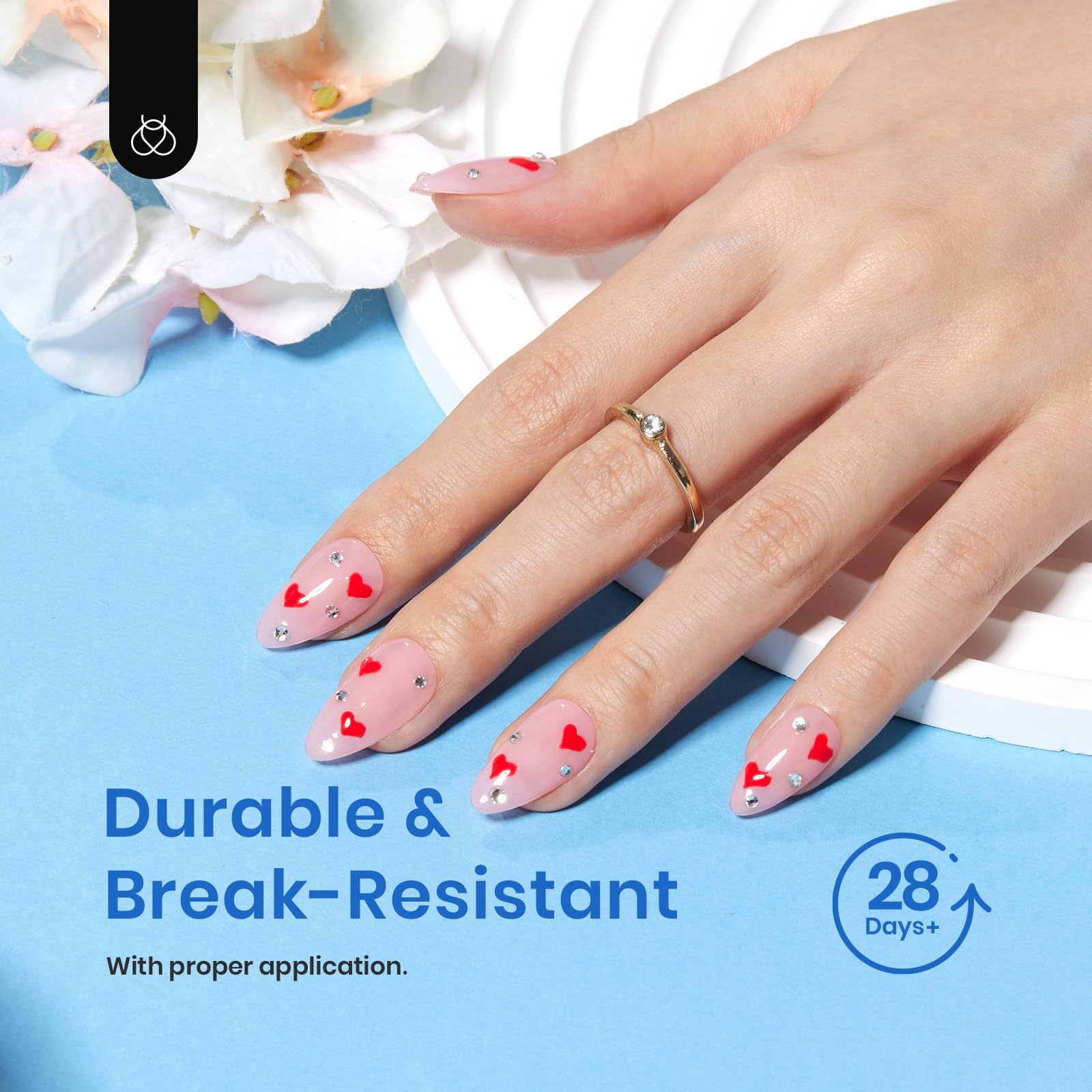 Beetles embouts-ongles-gel 12-tailles: ajustement adapté à chaque doigt.