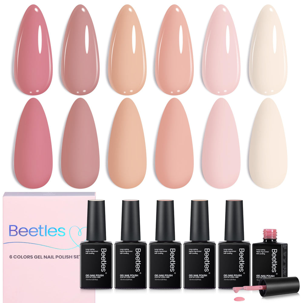 Beetles Vernis Gel Nude Rose – ensemble nude pour look discret