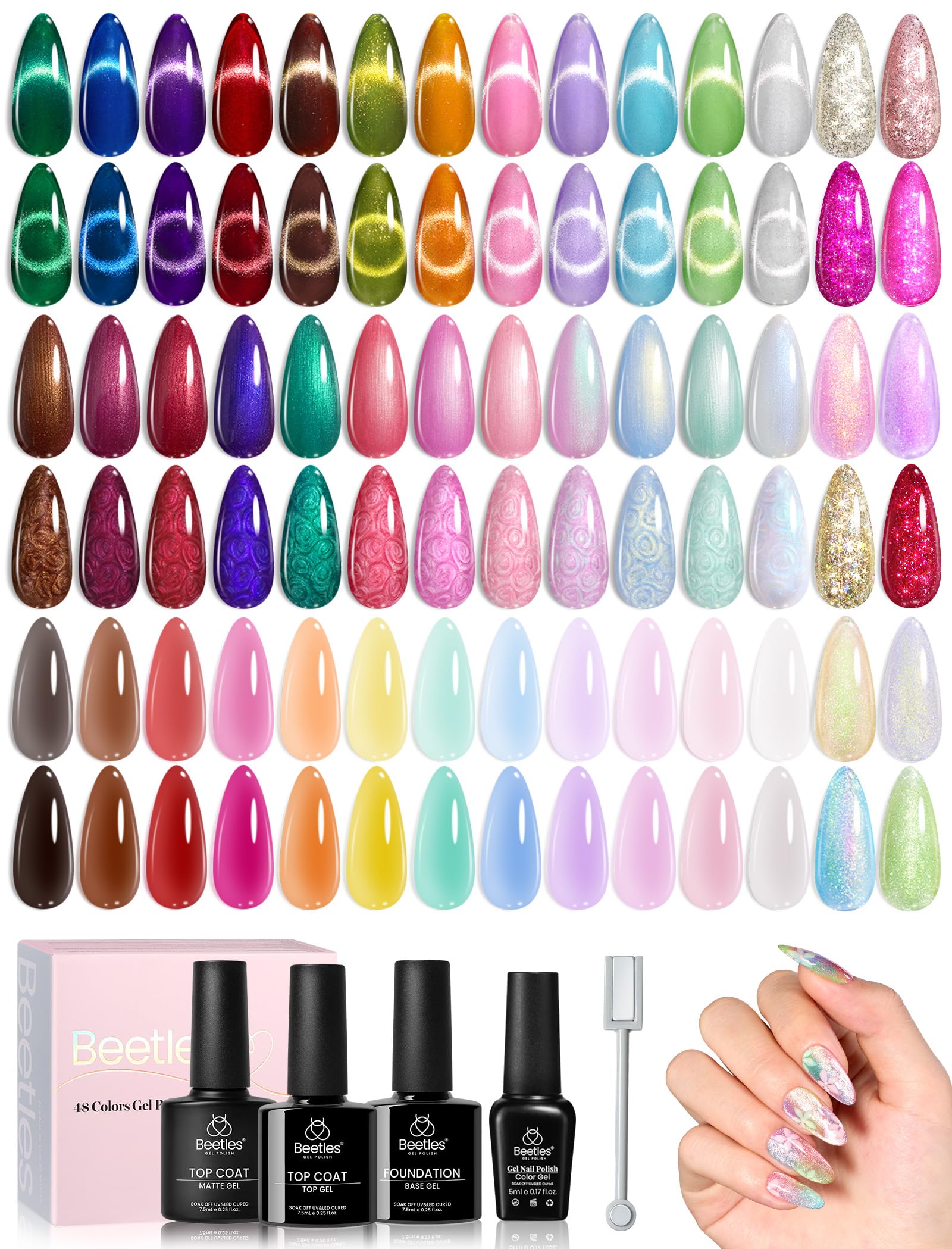 Beetles etui-kit-vernis-gel: emballage pratique et rangement facile.
