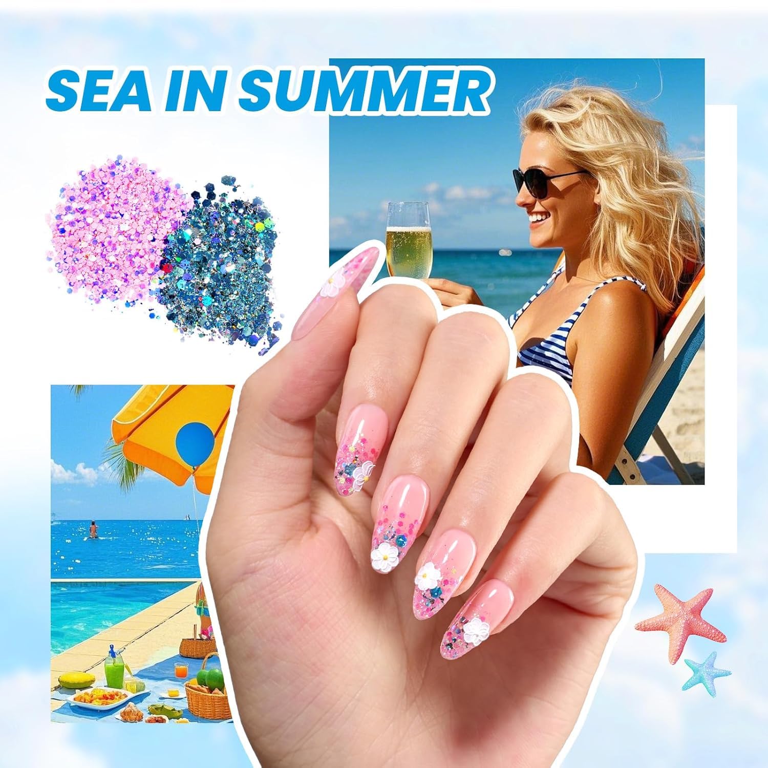 Beetles extensions ongles a poser 240, extensions rapides et nets