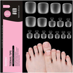 Beetles Tips d’Ongles d’Orteil Carré, 16 tailles pour un ajustement parfait.