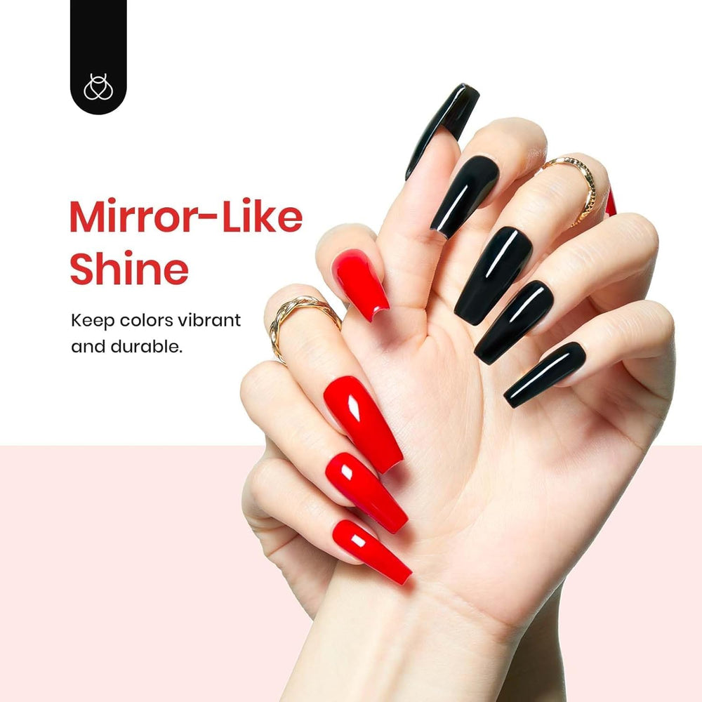 Beetles Extra Glossy Top Coat compatible avec toutes les marques de gels.