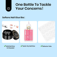 Beetles Extrémité Pointue Cuticule, insertion facile entre ongle et faux ongle