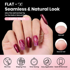 Beetles Flat-X base et top gel 7,5 ml, finition lisse et durable.