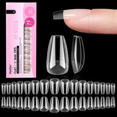 Beetles Flat-X Coffin Tip application: ajustement parfait sur ongles plats