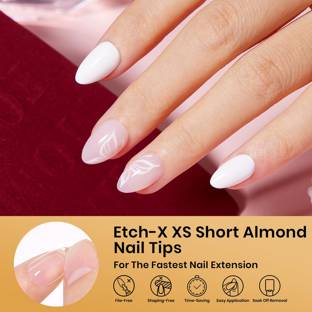 Beetles faux ongles transparents à recouvrement – apparence naturelle.