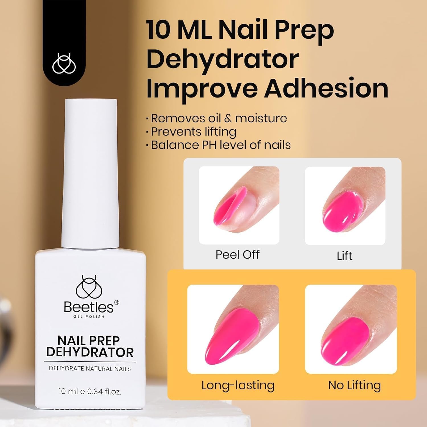 Beetles gel base adhésion favorise une meilleure accroche