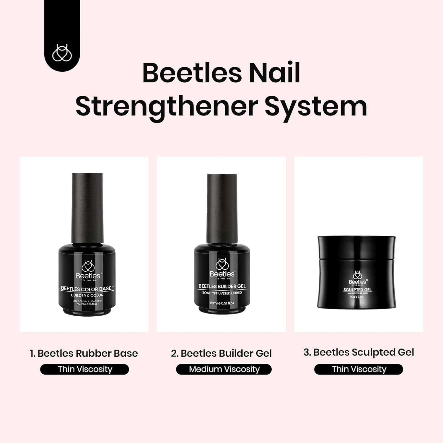 Beetles Gel Base Builder naturel pour des looks polyvalents.