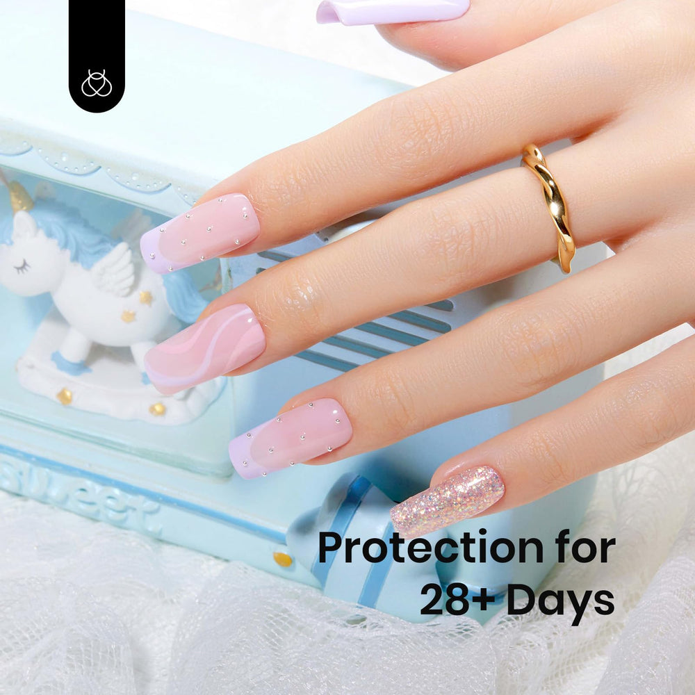 Beetles Gel Base Rose Nude, base fortifiante avec protéines et calcium