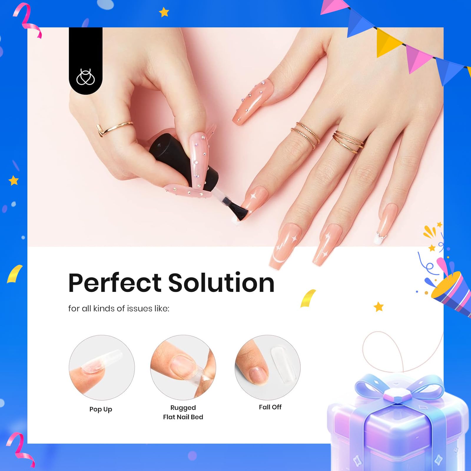 Beetles gel-builder-apex-extension, épaissit et sculpte l’ongle pour une base renforcée