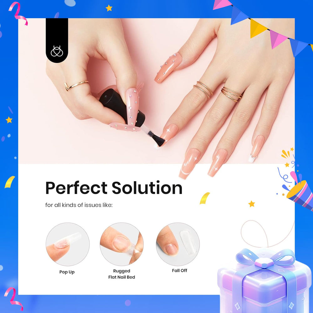 Beetles gel-builder-apex-extension, épaissit et sculpte l’ongle pour une base renforcée