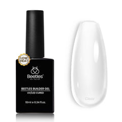 Beetles Gel Builder base applicatif: application douce sans chaleur pour ongles sensibles.