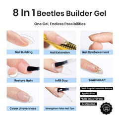 Beetles Gel Builder: encapsulation-décoration naturelle pour fini net.