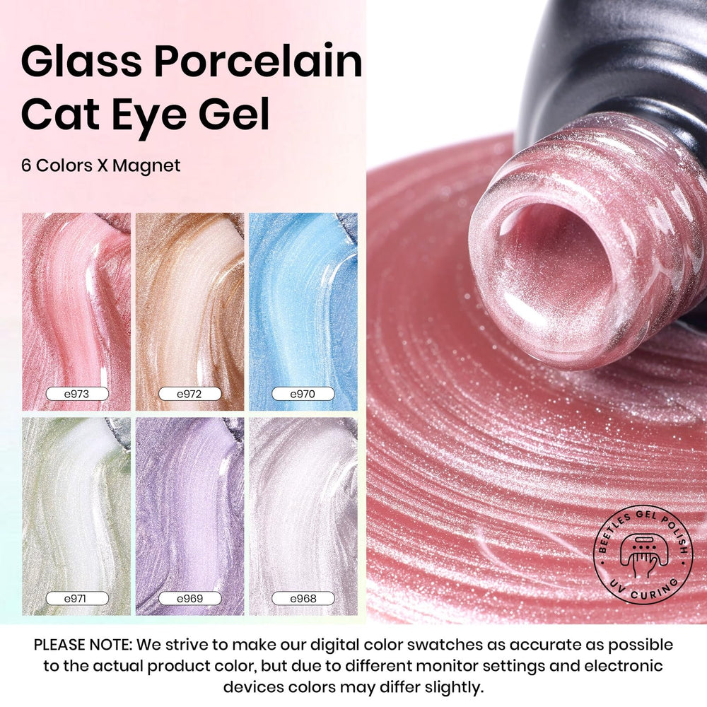 Beetles Gel Polish Cat Eye poudre magnetique incluse pour des motifs variés