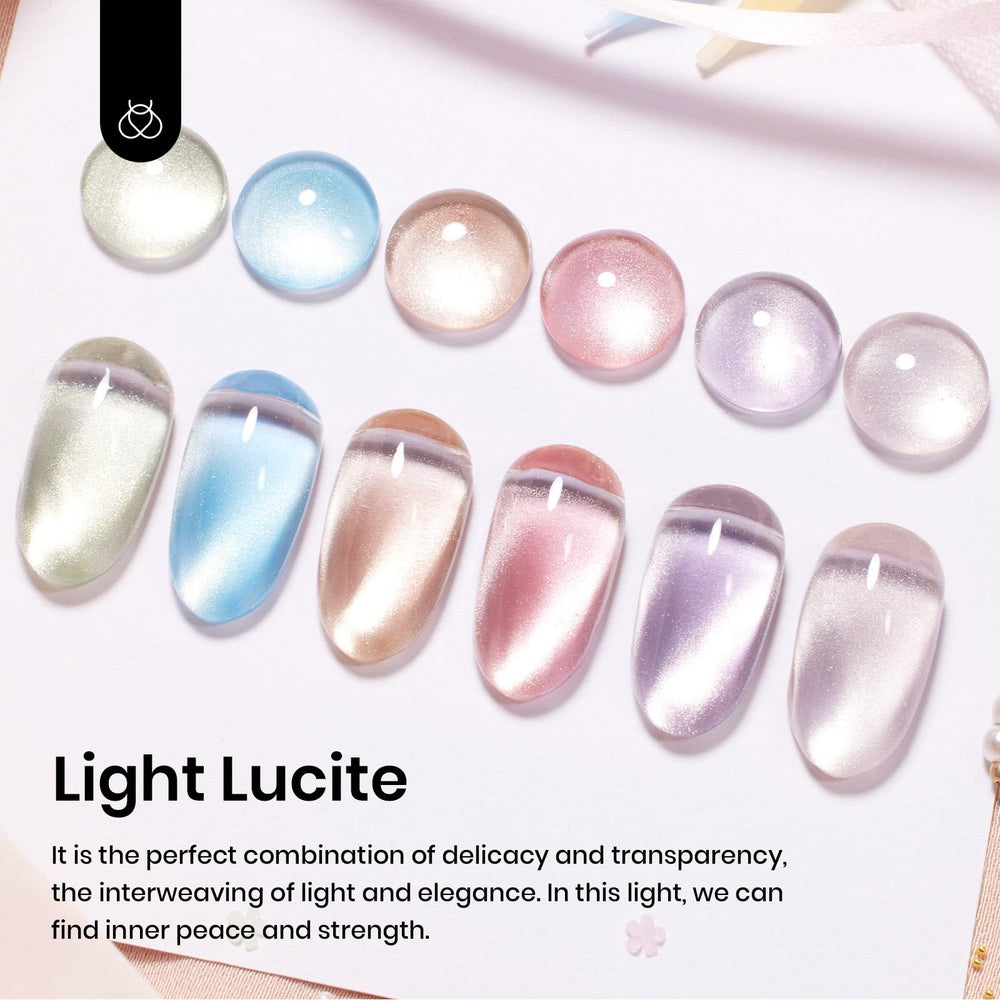 Beetles Gel Polish Cat Eye violet translucide pour un look profond