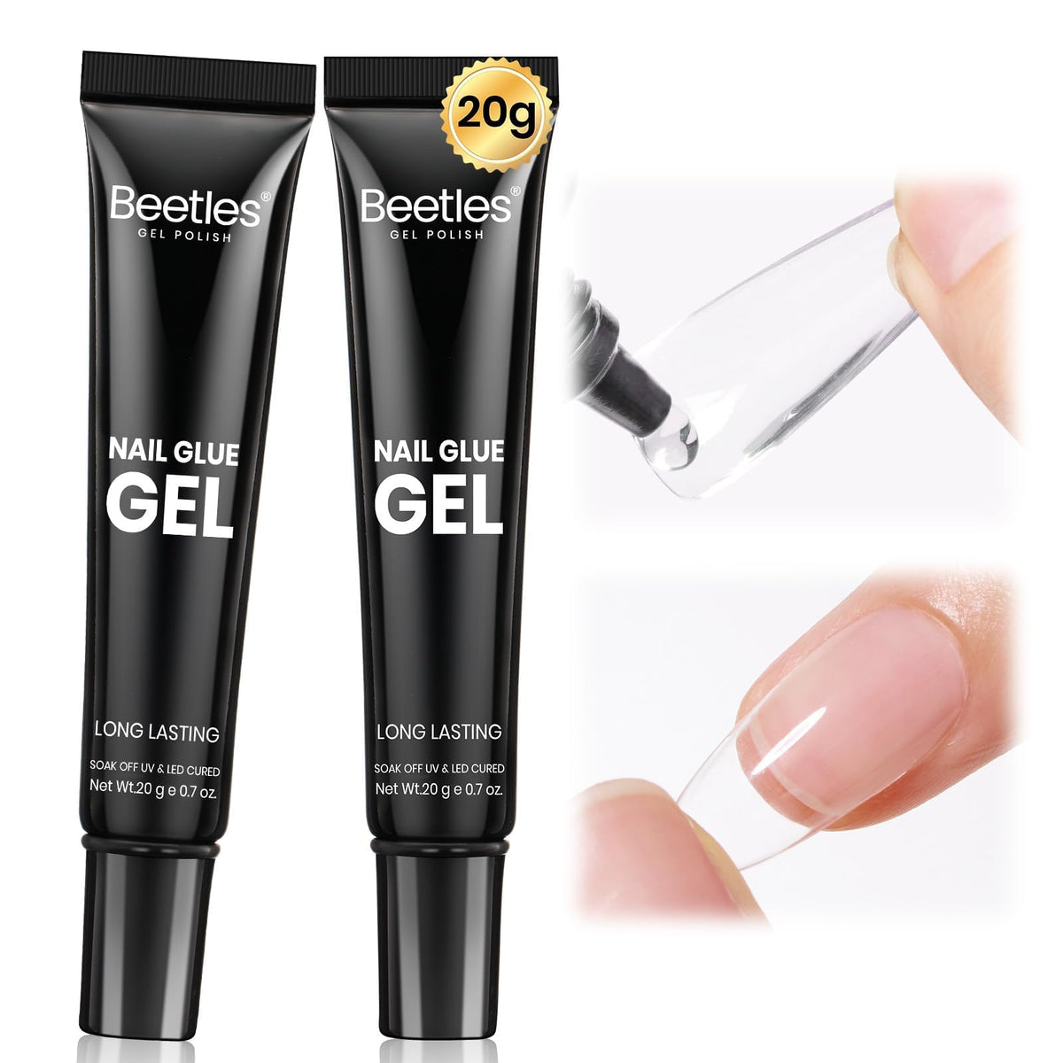 Beetles Gel Colle Ongles – application rapide pour extensions propres et gain de temps.