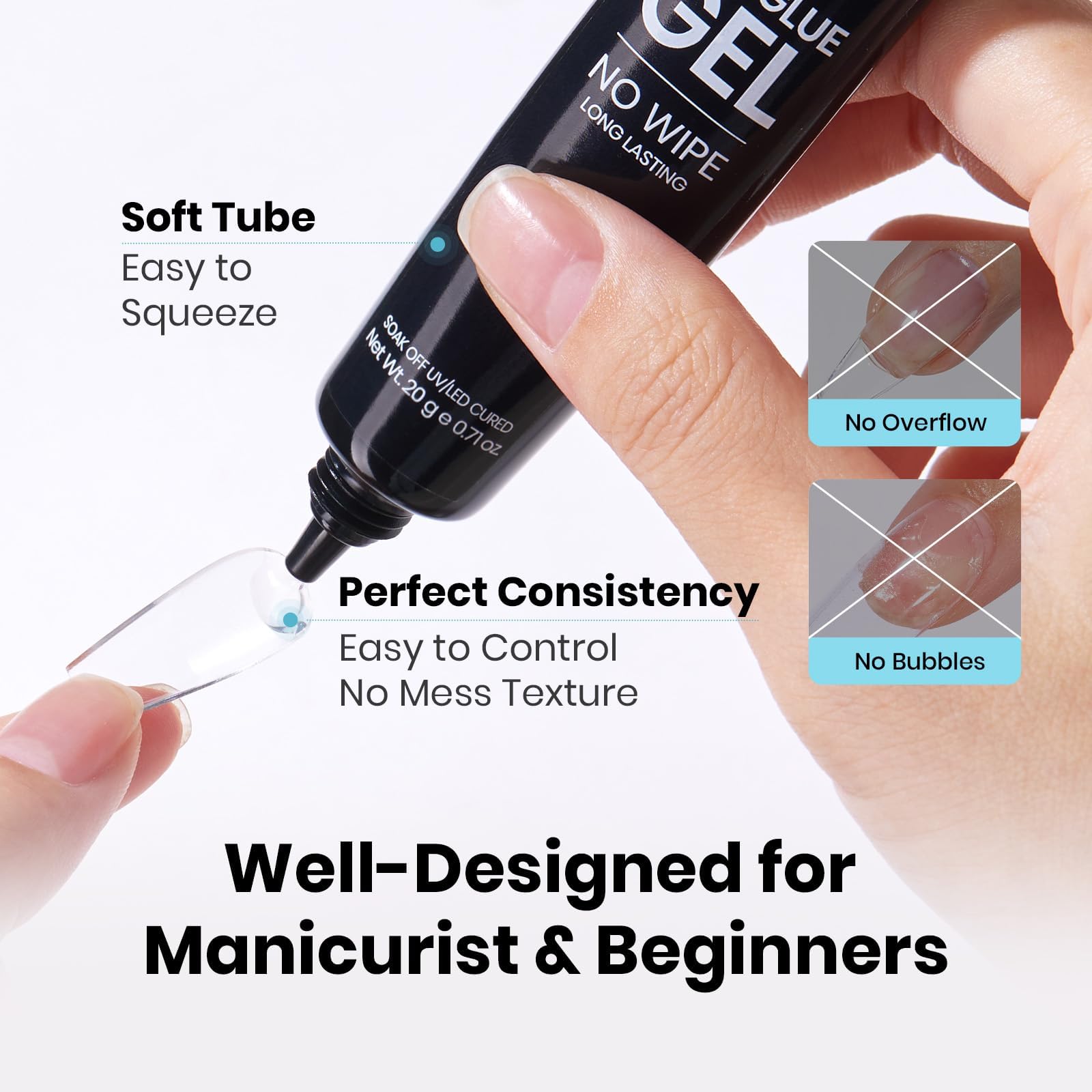 Beetles Gel Colle Ongles Durabilite 28+ Jours: tenue possible avec application correcte.