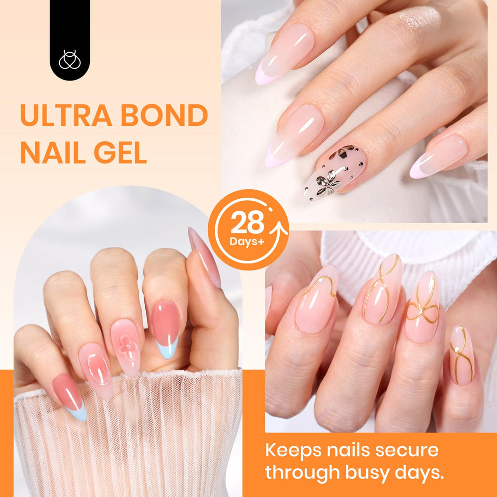 Beetles Gel Colle Ongles – embout pointu pour dosage précis et placement facilité.
