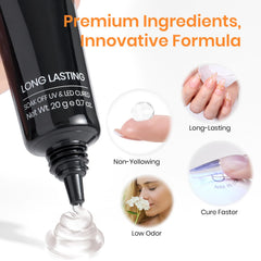 Beetles Gel Colle Ongles – utilisation en 3D pour fixer décorations et petits embellissements.