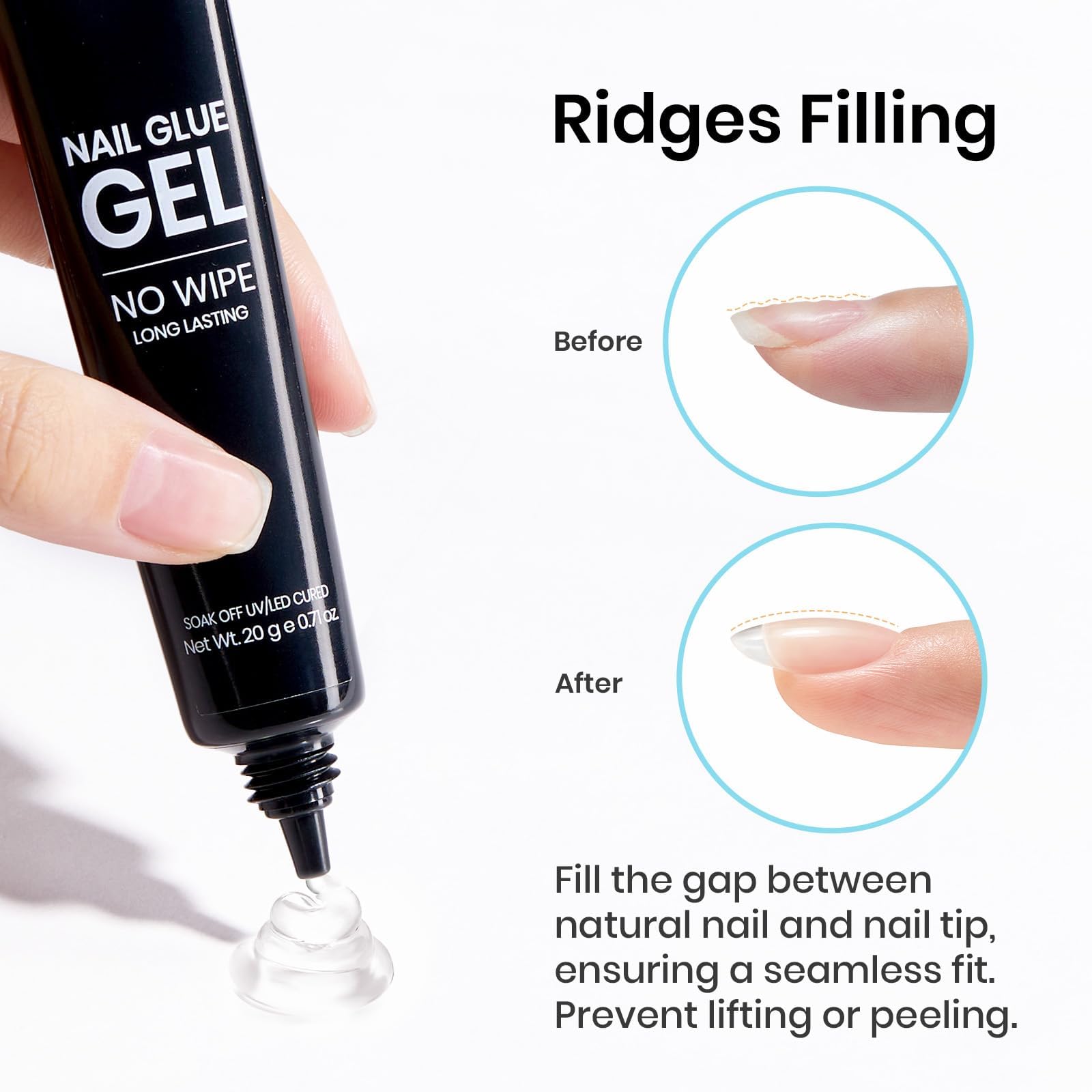Beetles Gel Colle Ongles Utilisation Maison et Salon: idéal pour manucure polyvalente.