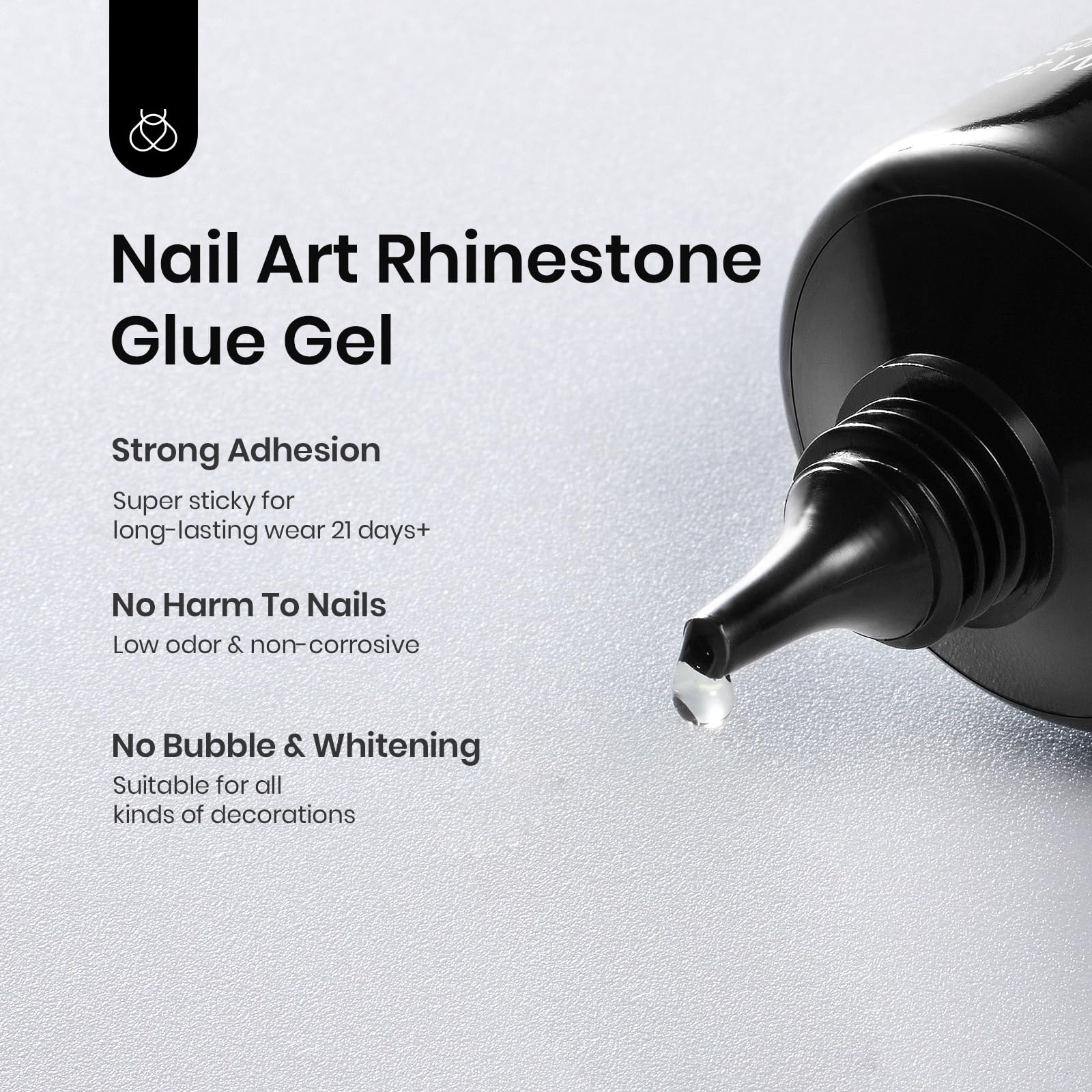 Beetles Gel, fixation fiable des décorations 3D sur ongles.