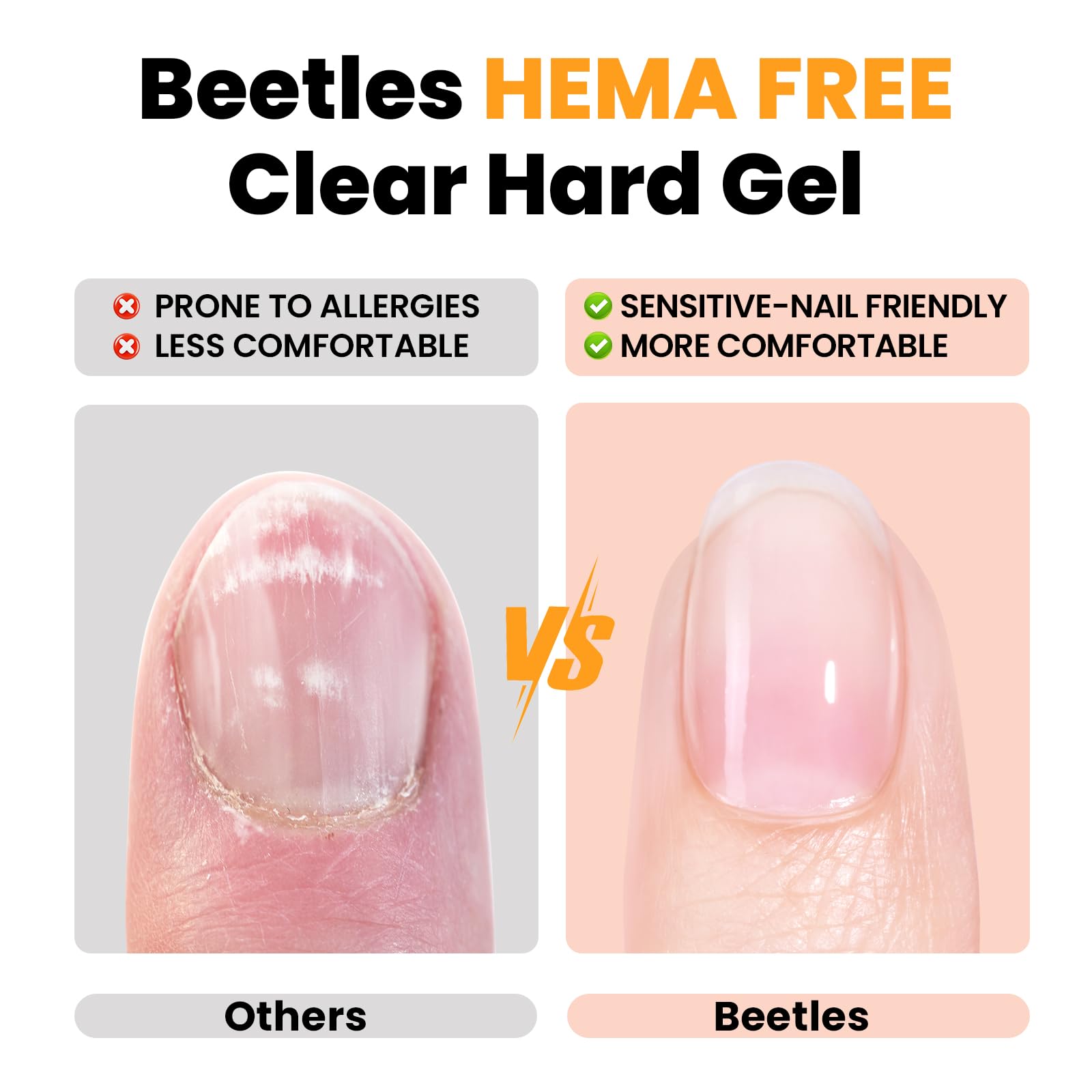 Beetles Gel Dur extension ongles, démonstration d’extension élégante et durable.