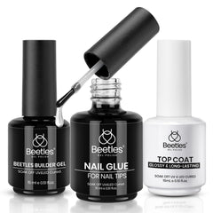 Beetles Gel Ensemble Ongles Colle 15ml – précision et adhérence pour une pose fiable.