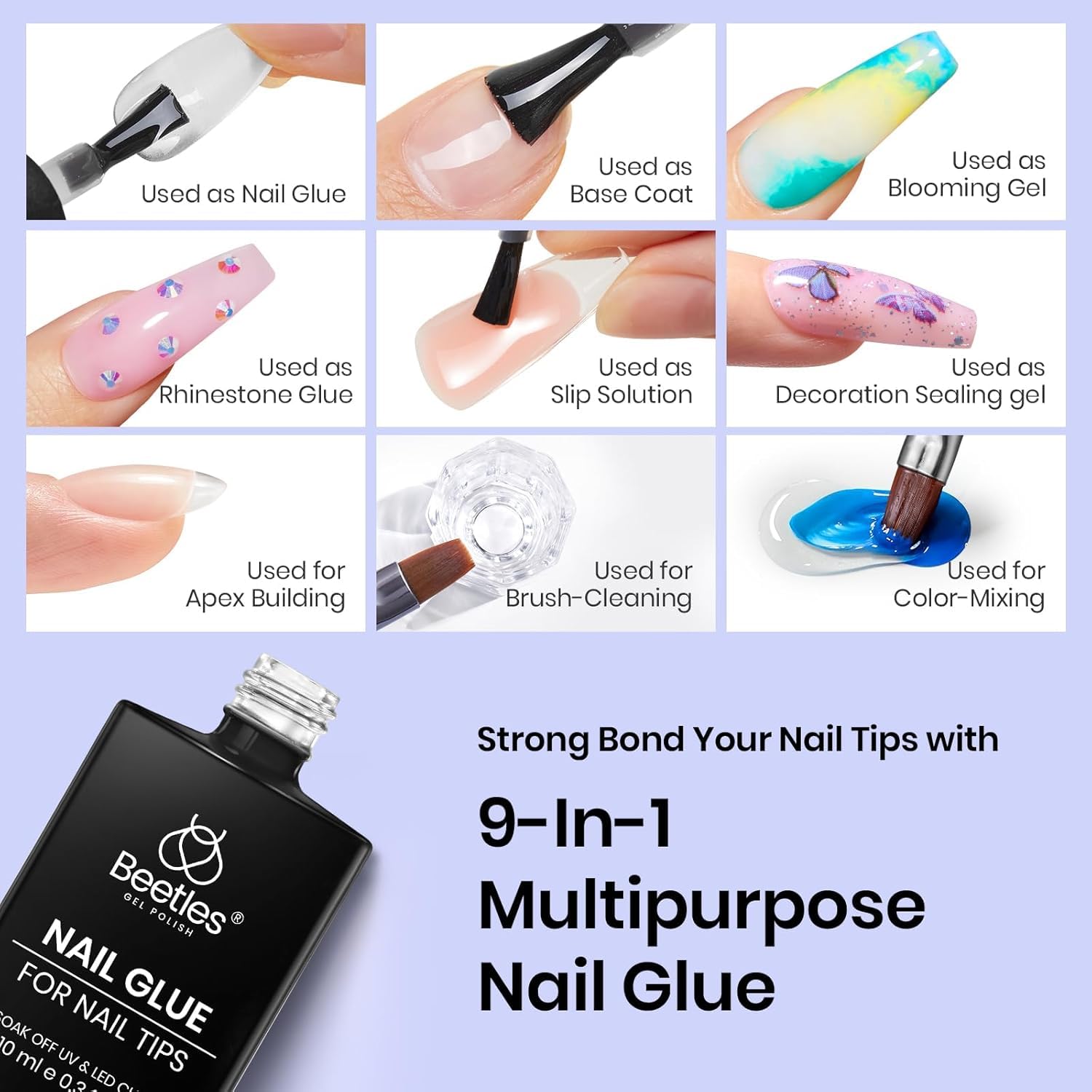 Beetles Gel: prévention des décollements avec déshydratant et primer.