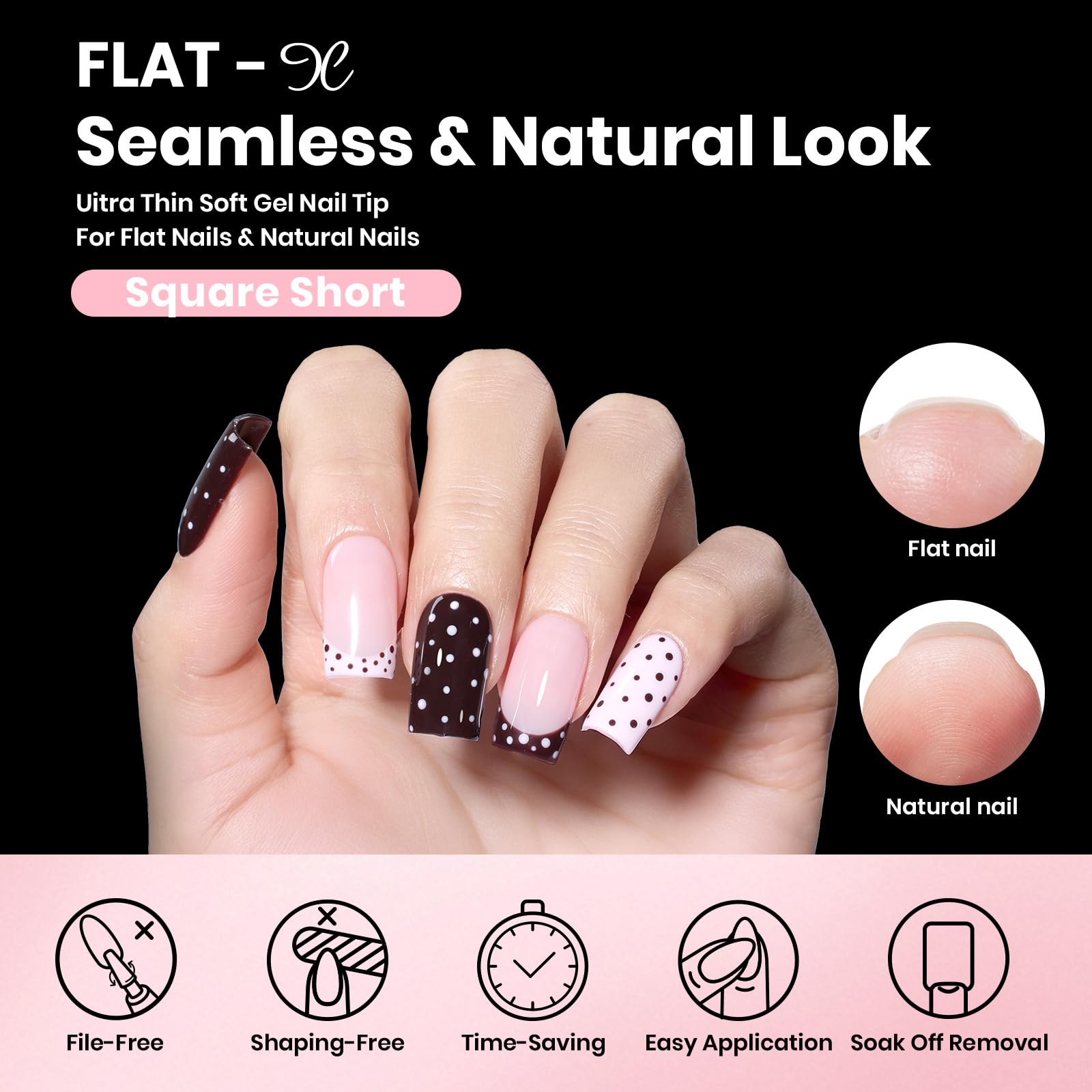 Beetles Gel Nail Kit : base gel et top coat 7,5 ml pour une finition lisse et brillante