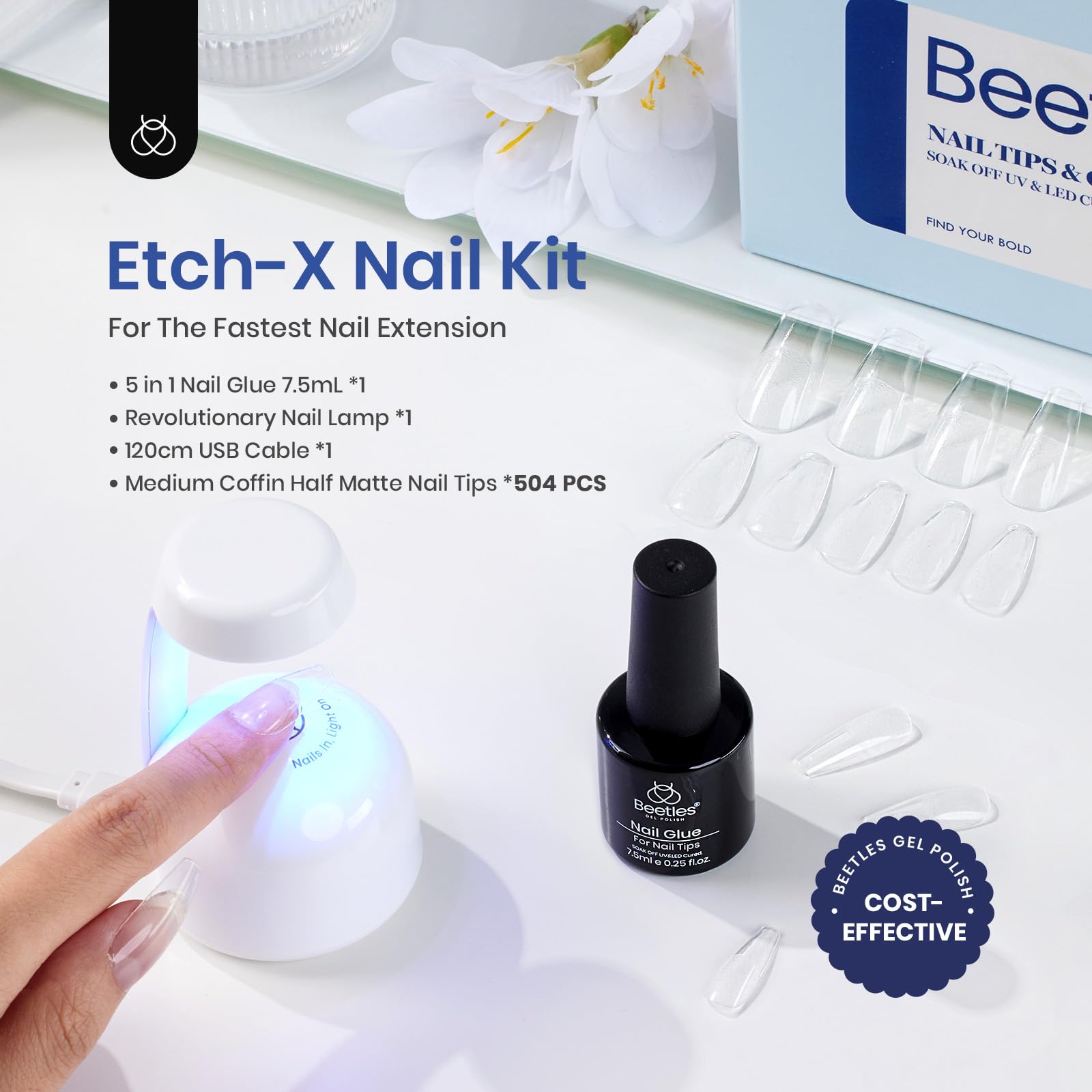 Lampe UV-LED Beetles Gel pour durcir rapidement les extensions