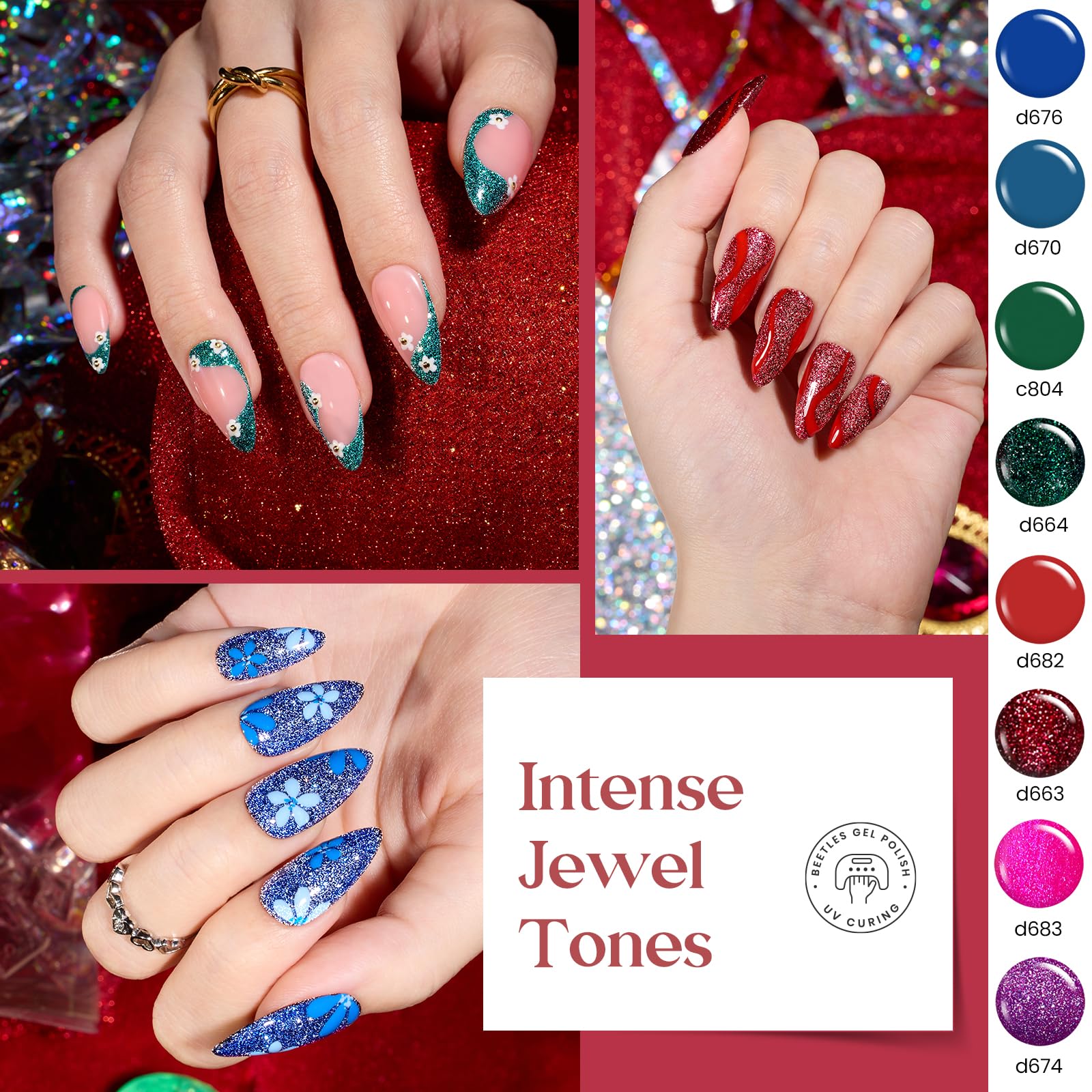 Beetles Gel Liner, base et vernis de finition durables pour un rendu pro